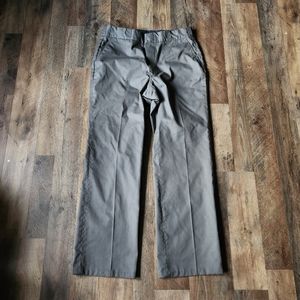 Vtg 70s Union Made Permanent Press Men 36 Wide Leg Chino Khaki Pants. YS